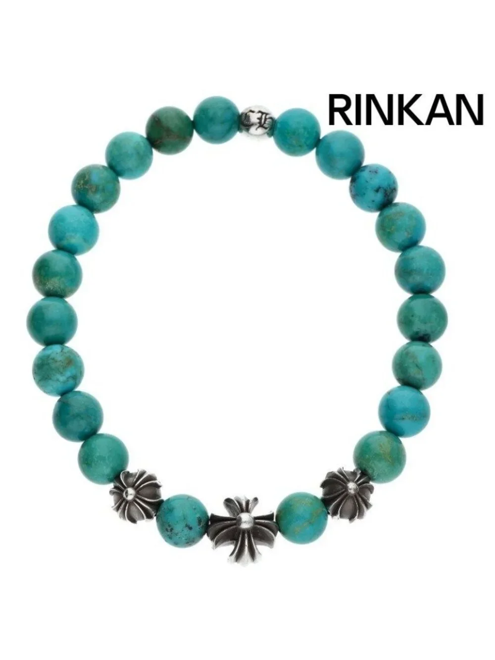 Chrome Hearts 8 Bead Bracelet 8 Turquoise